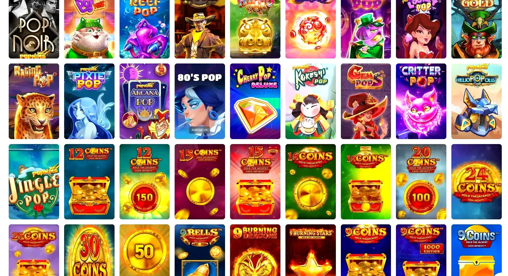 Игровой интерфейс Вулкан 777